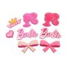 Cabeça de beleza Barbie Cartão de palavras Barbie acessórios DIY grampo de cabelo de cola flexível PVC decoração concha de celular fone de ouvido patch para sapato