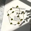 [10] Corrente de suéter de cristal de cor doce para joias europeias e americanas pode ser combinada livremente com colar de beleza casual de cor personalidade