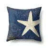 Funda de almohada de poliéster con algas Blue Ocean decoración de coche impresión para el hogar almohada mesita de noche sofá cojín lumbar funda QT