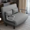 Sofá-Cama Dobrável de Dupla Finalidade para Sala de Estar Multifuncional para Pausa para Almoço Sofá Preguiçoso Salva Espaço Solteiro Sofá-Cama de Tecido Celebridade da Internet