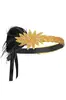 Accesorios para el Cabello de Estilo Nuevo Transfronterizo 1920s Retro Borla Pluma Colorida Accesorios para el Cabello Actuación en Escenario Mascarada Modelo