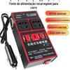 Inversor de carro multifuncional 12v24v para 220V caminhão carro conversor de energia universal carregador rápido