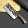 Cuchillo de cocina Yangjiang de fábrica alas de pollo mango de madera patrón de martillo forjado cuchillo de cocina cuchillo de corte cuchillo para huesos cuchillo de mujer cuchillo para rebanar