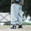 Pantalones para niño con forro polar, primavera y otoño, pantalones deportivos casuales para niños medianos y grandes, pantalones deportivos de terciopelo de una pieza para otoño e invierno para niños, moda