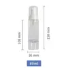 Frasco de Mousse de Limpeza Fashion com Bomba, Frasco de Plástico PET com Boca de 30mm, Frasco de Mousse Espumante para Limpeza Facial de 100ml, Personalizável