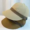 Combinación de Colores Secado Rápido Gorra Estilo Coreano para Mujer Visera Protector Solar Todo Combinación Cara Mostrando Pequeño Estilo Hepburn Ondas Grandes Gorra de Equitación Moderna
