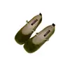 Zapatos Mary Jane de Estilo Hada Franceses con Suela Suave de Terciopelo, Versátiles y Delicados, Adecuados para Combinar con Faldas, Zapatos Planos Bajos