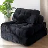 Sofá bolsa de frijol al vacío comprimido de comercio exterior, sofá perezoso, sofá de esponja plegable de tela, sofá modular para sala de estar del hogar