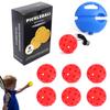 Bola de pico único com treinamento de linha treinador base 40 buracos de buraco elástico de alta bola prática iniciante Pickleball