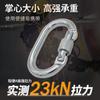 Fábrica directa de Ningbo 23KN con tuerca mosquetón de escalada bloqueo anillo de polea de acero aleado escalada en roca O-lock