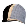 Gorros de Otoño e Invierno para Mujer, Gorros de Punto, Moda Coreana Elegantes y Versátiles Gorros Baotou con Protección para las Orejas, Gorros Sueltos a Prueba de Viento