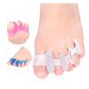 Corrector Separador de Dedos de Doble Orificio Superpuesto Antidesgaste Separador de Dedos Auxiliar Hallux Valgus Ortopedia para Huesos del Pie