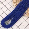 Cuerda tejida de poliéster-algodón de 3 mm en varios colores, disponible en stock, para manualidades DIY, cordones redondos, accesorios de ropa y cordones para pants y sudaderas