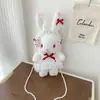 Bolsa de Conejo Lolita Japonesa, de Alto Valor y Exquisita, Bolsita de Conejo Linda para Chica JK, Bolso Cruzado, Bolso de Mano Suave de Perlas para Chica