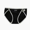 Calcinhas Femininas de Algodão Puro de Corte Alto 7A Antibacterianas com Virilha Estendida Estilo Esportivo Fresco Desejo Puro Sexy Tanga Atacado