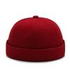 Sombrero de piel de melón para mujer Ins Nicho Trendy Estilo coreano Estilo japonés Sombrero de baile callejero Sombrero redondo sin ala personalizado Sombrero de marinero de terrateniente para hombre