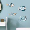 Cartel Colgante de Madera Cartel Decoración de Pared Oceánica Decoración Náutica Colgante Decoración de Baño Banco de Peces Colgante de Pared Decoración de Pared de Dormitorio de Verano