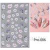 BELLEZA COMPLETA Transfronteriza Nueva 5D Micro-tallada Flor Fresca Pequeña Camelia Flor Demonio Pegatina de Arte de Uñas