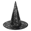 Halloween Bruja Bruja Sombrero de Bruja Sombrero Mágico cos Sombrero para Fiesta de Disfraces Sombrero Impreso No Tejido