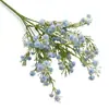 Gipsofila artificial de 5 ramos flores roxas pequenas de plástico decoração de casa decoração de casamento acessórios para arranjo floral DIY flores artificiais