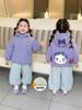 Chaqueta de Forro Polar para Niñas Otoño e Invierno 2025 Nueva Ropa Gruesa de Dibujos Animados para Niños Chaqueta de Moda para Bebé