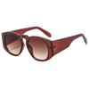 Nueva Moda Europea y Americana Show Gafas de Sol Redondas Trendy Ins Celebridad de Internet Sesión de Fotos Callejera Gafas Distintivas Protección UV