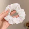 Scrunchie de Renda Estilo Coreano para Mulheres 2026 Novo Estilo Elástico de Cabelo Estilo Preguiçoso Corda de Cabelo Grande Acessório para Coque Flor de Cabelo