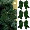 Los lazos de cinta de terciopelo versátiles más vendidos de Meisiyuan, decoraciones navideñas para guirnaldas de árboles de Navidad