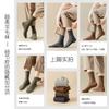 Calcetines de Lana para Hombre, Calcetines de Negocios de Media Pantorrilla, Color Sólido Versátiles Casuales de Doble Aguja Espesados Calientes de Algodón, Calcetines Zhuji
