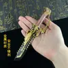 Delta Motosserra Horror Modelo Jogo Periférico Faca de Serra Modelo de Arma de Liga Metálica Brinquedo Ornamento de Metal