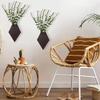 Macetero de Pared de Madera Transfronterizo Decoración Estilo Bohemio Planta Artificial Móvil Soporte para Flores Estante para Jarrones
