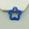 Estrella de Cinco Puntas Calada de Acrílico Color Sólido 3 cm Agujero para Colgar Pendientes Colgantes DIY Accesorios de Joyería Llavero Colgante para Bolsos