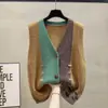 Suéter Cárdigan Chaleco Popular para Mujer Otoño 2026, Chaleco de Punto Holgado Versátil para Mujer para Usar como Ropa Exterior en Otoño