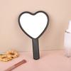 Espejo de Mano Portátil con Mango de Corazón de Plástico Espejo de Mano para Niñas Lindo Espejo Pequeño DIY Regalo de Belleza Espejo de Vestir