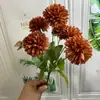 Ramo Artificial de Crisantemo de 6 Bolas de Mano Flor Decoración de Boda Arreglo Floral para el Hogar Fotografía Seca Flores Artificiales Transfronterizo