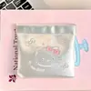 Bolsa de almacenamiento con cierre de broche de cierre automático, monedero portátil de dibujos animados, organizador de viaje para cables de datos, auriculares y joyas