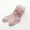 Medias para niñas primavera y otoño finas medias blancas para bebé medias con lazo para bebé leggings para niños