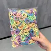 Argola para toalha para cabelo infantil elástico de alta elasticidade prendedor de cabelo feminino elástico de polegar para menina elástico de cabelo cordão de cabelo de bebê