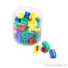 Sacapuntas de plástico color caramelo sacapuntas sacapuntas sacapuntas creativo de dibujos animados papelería para el aprendizaje de estudiantes