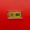 Caja de Regalo Barra de Oro Pequeña Zodiaco Adorno de Regalo Dorado Pegatina para Teléfono Oro Puro 999 Regalo de Cumpleaños Año Nuevo Regalo del Año