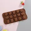 Em estoque forma de bolo transfronteiriça multiestilo silicone forma de chocolate amor animal forma de assar fácil de desenformar