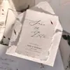 Papel de Arte de Alta Qualidade Papel de Algodão Convites de Casamento, Cartões de Casamento, Impressão Personalizada Exclusiva de Alta Qualidade