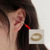 Clip de oreja de estilo retro con personalidad semicircular tipo C, sin perforaciones, estilo simple, estilo frío, súper hada genial