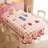 Mantel estilo caricatura, impermeable y a prueba de aceite, no necesita lavado, nuevo mantel de mesa de PVC de alta gama de lujo ligero, mantel rectangular