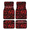 Alfombrillas Absorbentes de Cristal y Terciopelo para Coche con Estampado de Flores Decoración para Coche Resistentes al Desgaste y a la Suciedad Protección Fácil de Limpiar Alfombras para Pies