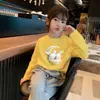 Camiseta interior elegante de algodón puro para niñas, top de manga larga para niñas, camiseta básica de dibujos animados para niños, primavera y otoño 2026