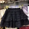 Falda de Tarta Estilo Ballet Francés para Mujer, Novedad Verano 2026 Dulce de Cintura Alta Adelgazante de Corte A con Adorno de Encaje Falda Corta