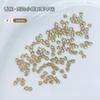 Rhinestones de Circonita Color Champán para Uñas, Mini Rhinestones Planos por Detrás, Decoraciones para Uñas, Rhinestones de Forma Irregular, Rhinestones Color Champán, Diamantes Mixtos para Uñas