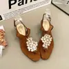 Sandalias de Verano 2026 de Punta Fina con Decoración Metálica Color Uva y Tira de Dedo, Sandalias de Correa al Tobillo de Tacón Grueso de Moda con Tira de Dedo