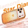 ¡Transfórmate al instante en una vista de ventana grande con esta funda de teléfono con purpurina de corazón electrochapada para iPhone 17, funda suave de pedrería lujosa para Apple 16 y funda suave para iPhone 15!